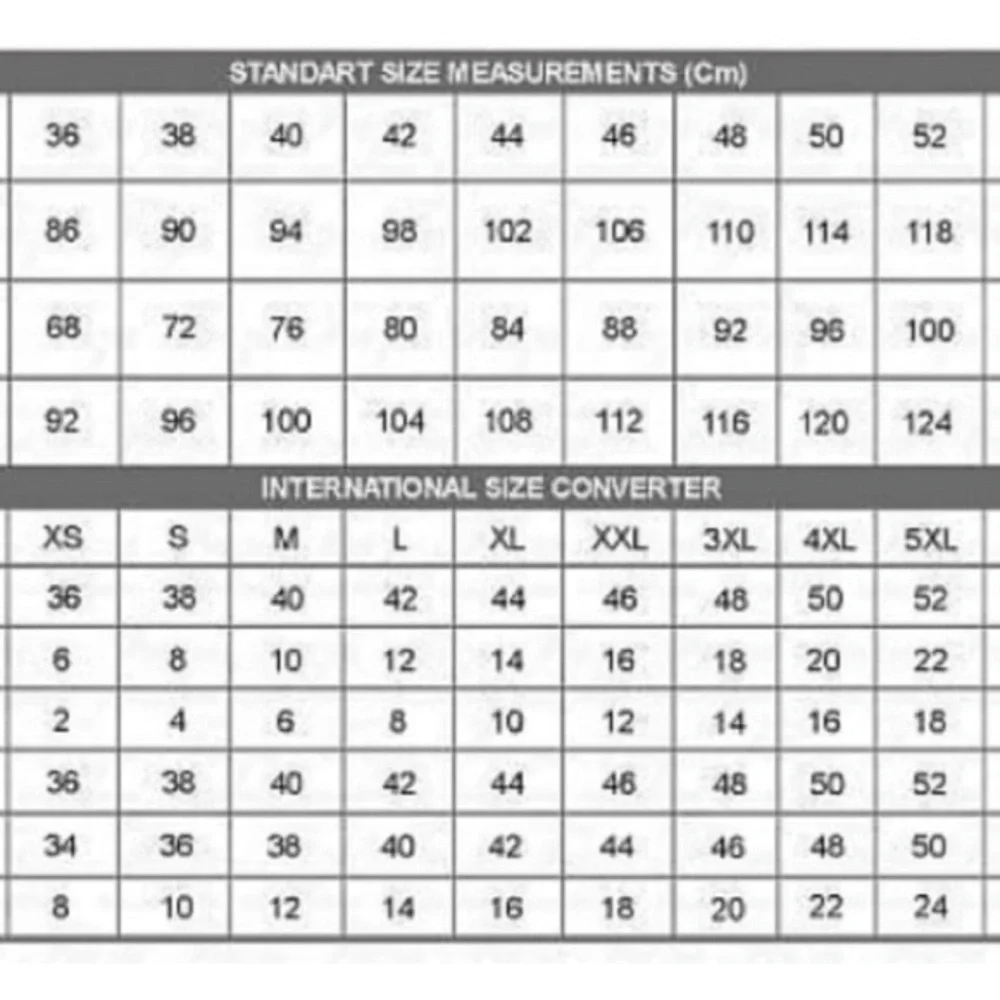 Size Conversion Chart - Picture 5 of 5